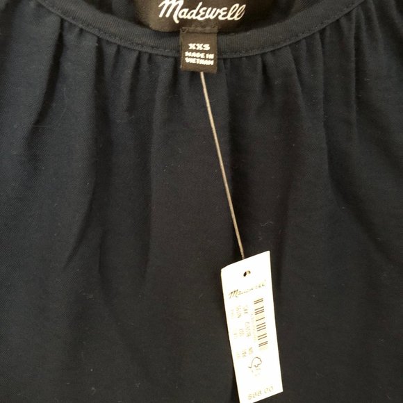 Madewell NWT Twill Tie-Back Cutout Top - Picture 3 of 7